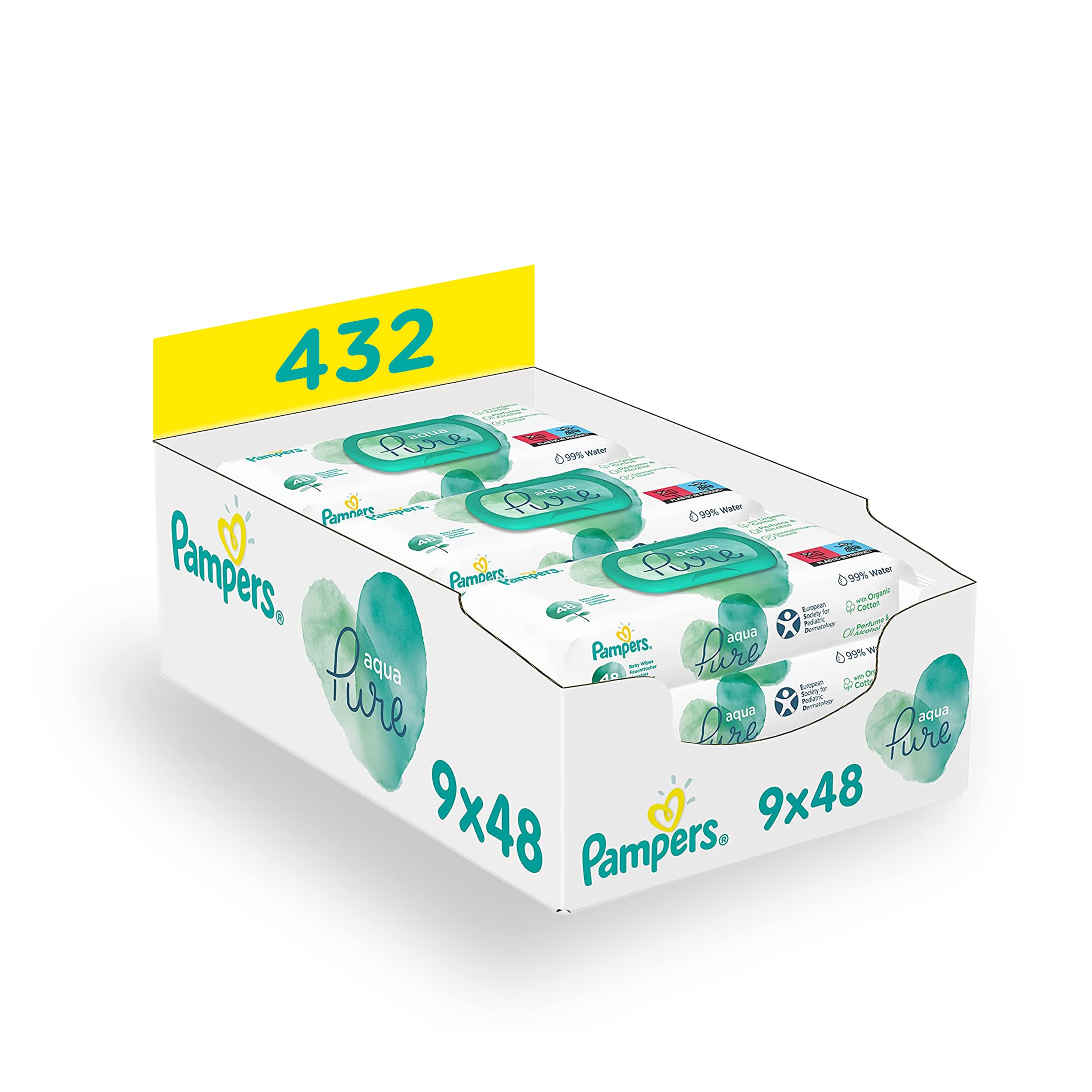 Pampers Wipes Harmonie Aqua 15x48 =720 wipes
