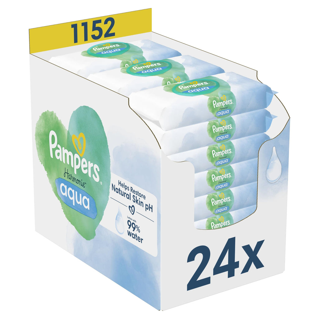 Pampers Wipes Harmonie Aqua 15x48 =720 wipes