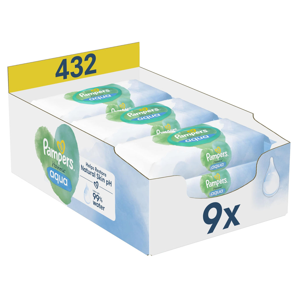 Pampers Wipes Harmonie Aqua 15x48 =720 wipes