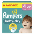 Pampers Baby-Dry Size 8, 120 Diapers, 17kg+, Up to 100% Leakproof and Comfortable Night