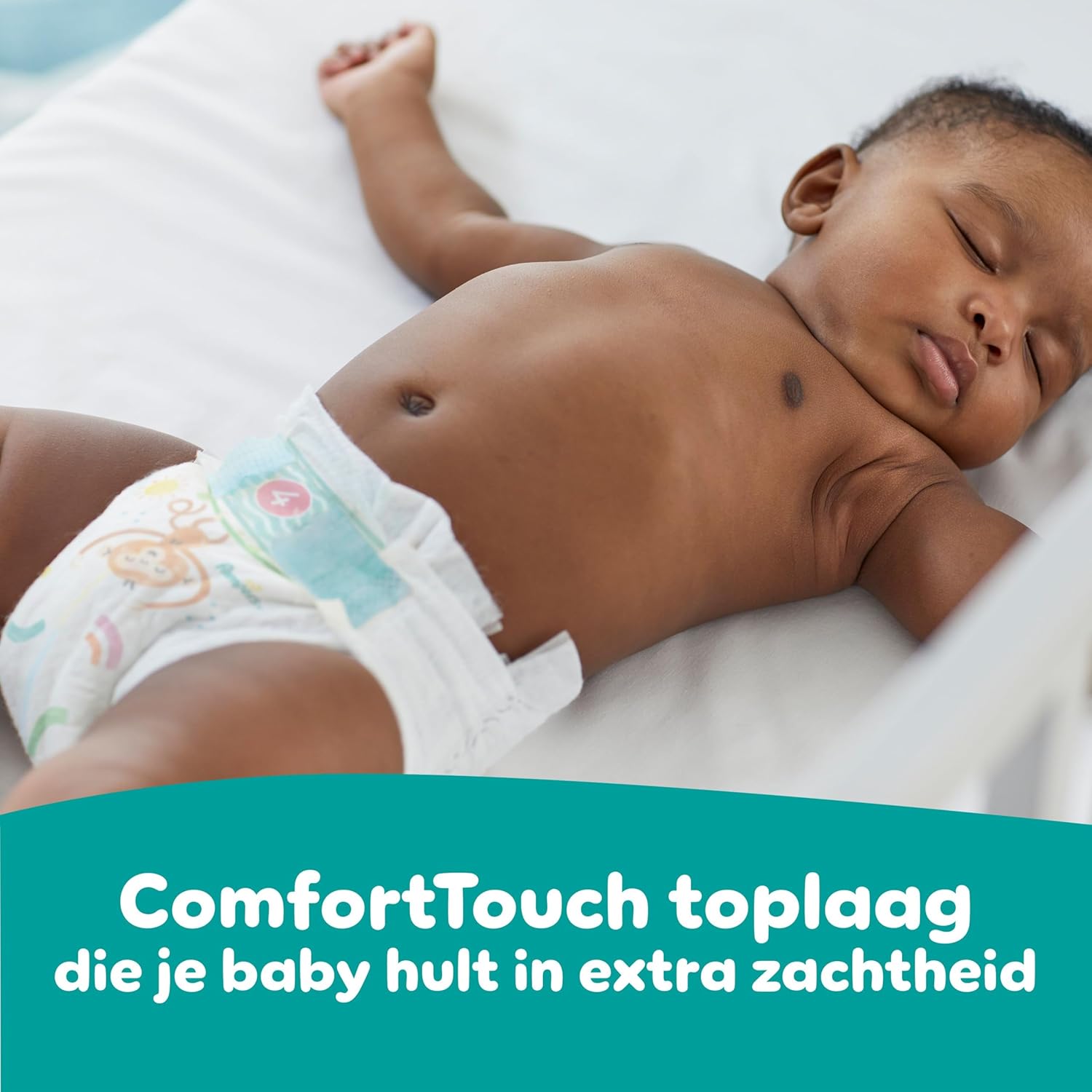 Pampers Baby-Dry Size 8, 120 Diapers, 17kg+, Up to 100% Leakproof and Comfortable Night