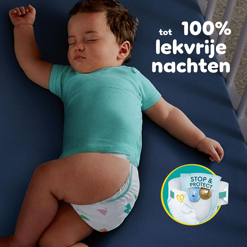 Pampers Baby-Dry Size 3, 222 Diapers, 6kg-10kg, Up to 100% Leakproof and Comfortable Night