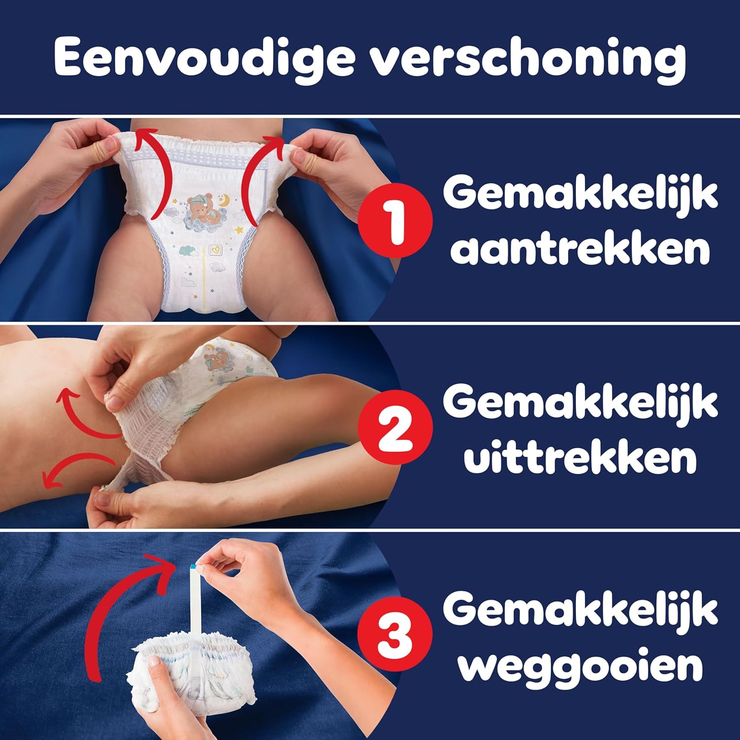 Pampers Night Pants Size 4, 180 Nappy Pants, 9kg-15kg, Pampers Night Pants Provide Extra Protection All Night Long