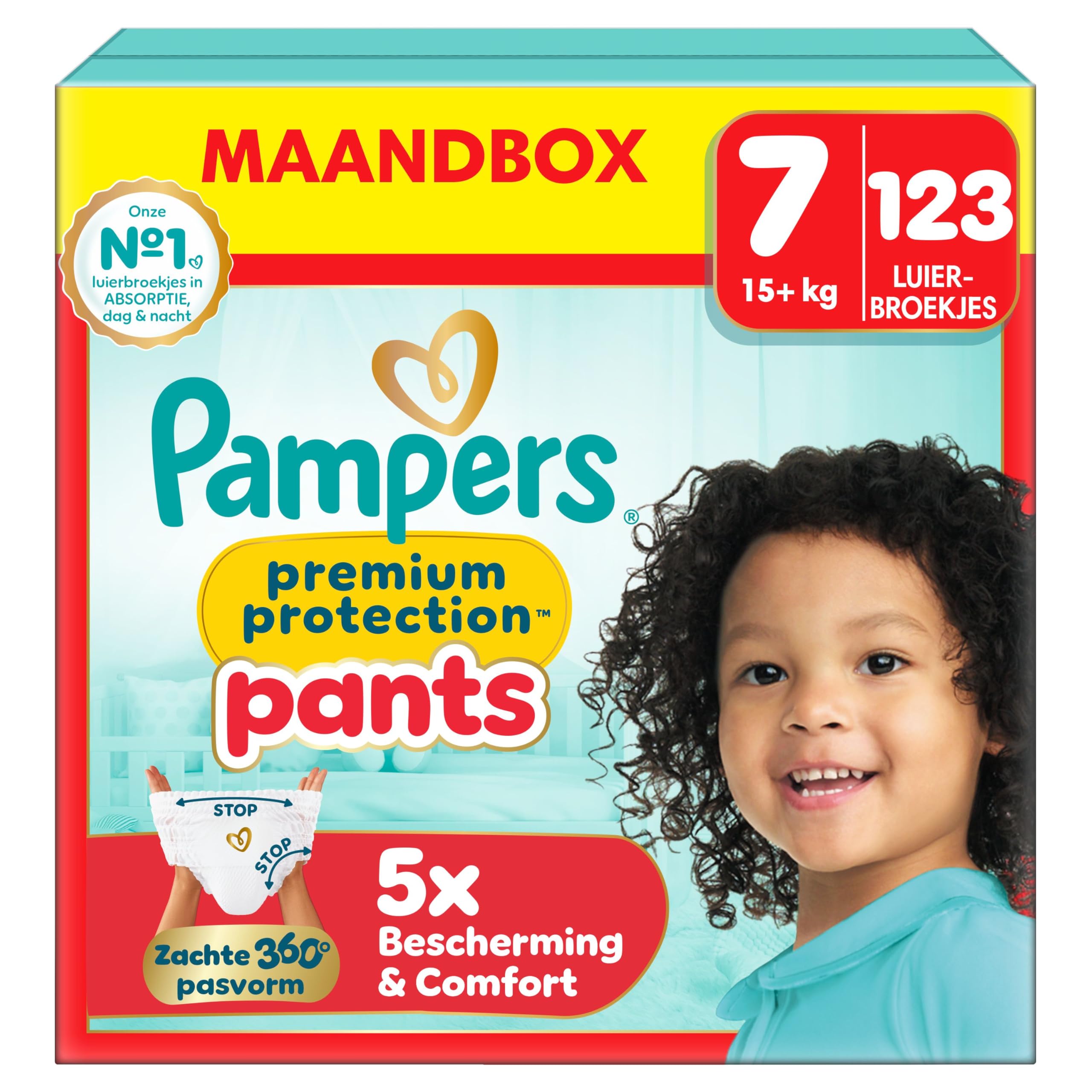 Pampers Premium Protection Pants Size 5, 144 Diaper Bottoms, 11kg-17kg, With a 360° Fit and 2x Wider Soft Protectors vs. Formerly for Our Best Comfort and Protection