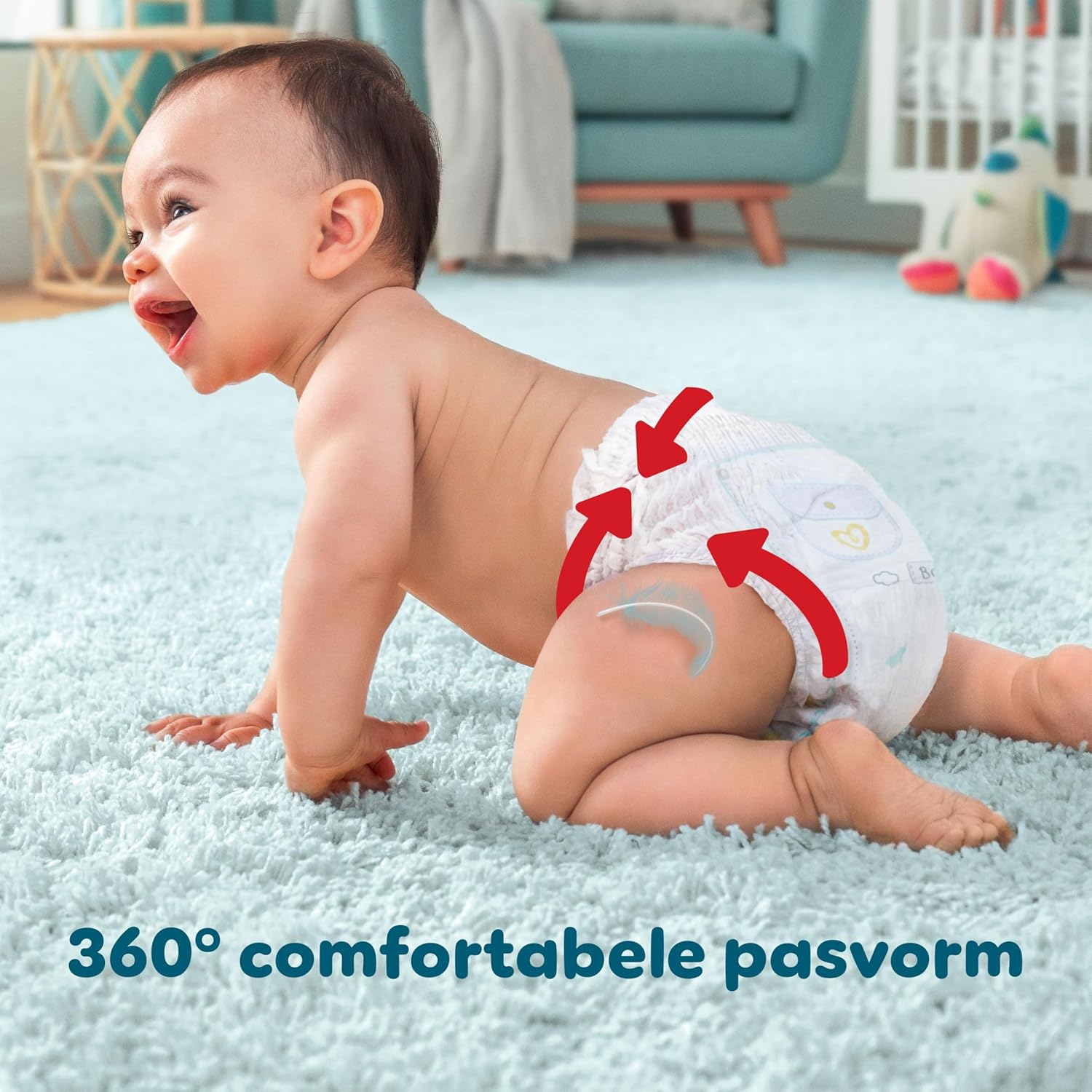 Pampers Premium Protection Pants Size 4, 168 Nappy Pants, 9kg-15kg, With a 360° Fit and 2x Wider Soft Protectors vs. Formerly for Our Best Comfort and Protection