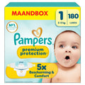 Pampers Premium Protection Size 3, 204 Diapers, 6kg-10kg, Double Protection for Skin and Against Leaks