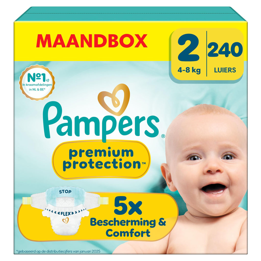 Pampers Premium Protection Size 5, 152 Diapers, 11kg-16kg, Double Protection for Skin and Against Leaks