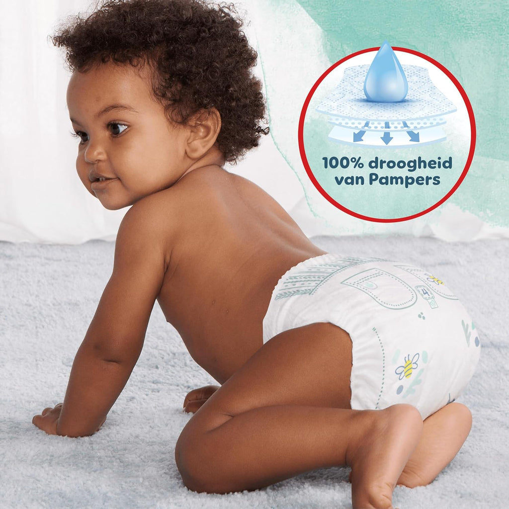 Pampers Harmonie Pants Size 6, 132Diaper Bottoms, 15kg+, Soft Skin Protection and 360° Comfortable Fit