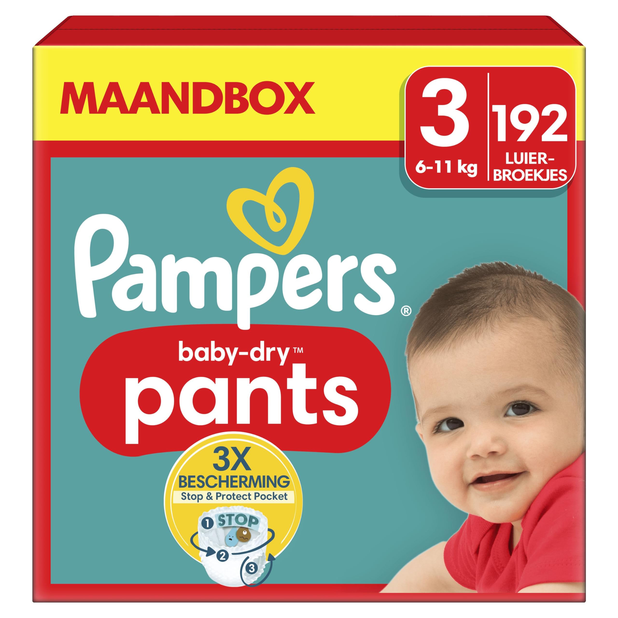 Pampers Baby-Dry Pants Size 5, 160 Pants, 11kg-17kg, 360° Fit To Help Prevent Openings and Leaks