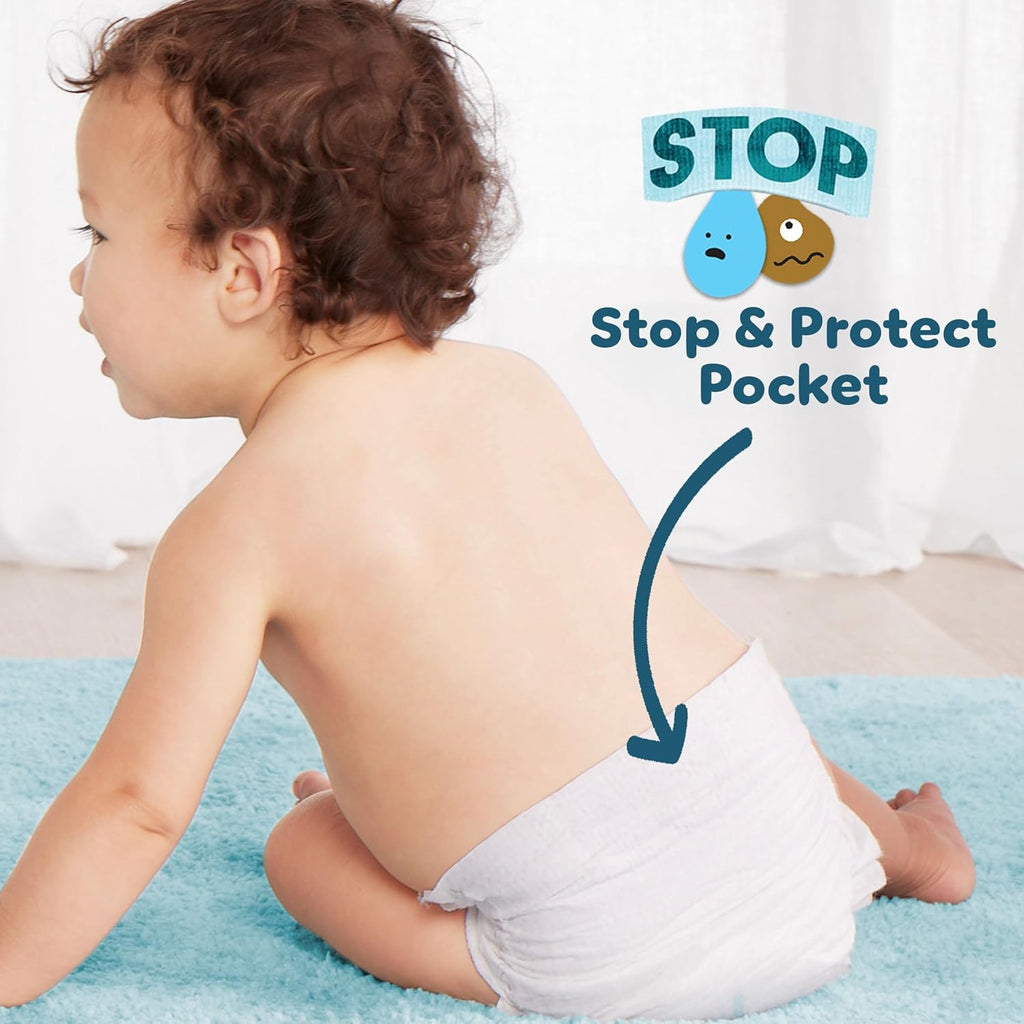 Pampers Premium Protection Size 3, 204 Diapers, 6kg-10kg, Double Protection for Skin and Against Leaks